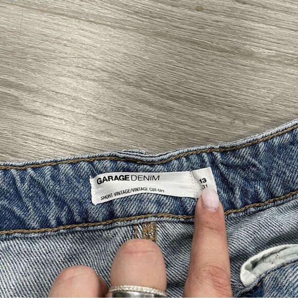 Garage Denim Shorts Blue Size 13/31 - Picture 3 of 6